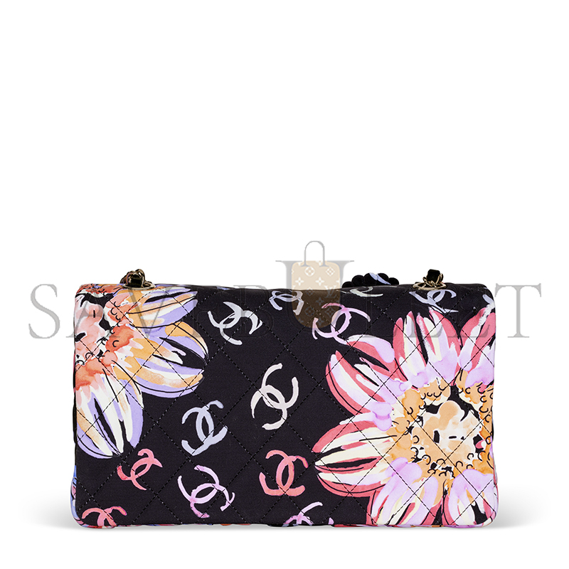 CHANEL CAMELLIA FLAP SHOULDER BAG (25*14*6cm)